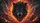 Snarling Black Wolf Head Glowing Yellow Eyes Fiery Smoke - Wildlife Lover Gift Car Sunshade - 7
