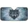Snarling Wolf Head Bared Fangs Glowing Eyes Crystal Ice Shards Frosty Mist - Wildlife Lover Gift Car Sunshade - 3