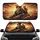 Powerful Leopard Sunglasses Gold Chain Harness Desert Sunset - Wildlife Lover Gift Car Sunshade - 1
