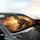 Powerful Leopard Sunglasses Gold Chain Harness Desert Sunset - Wildlife Lover Gift Car Sunshade - 6