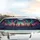 Psychedelic Aurora Night Sky Silhouetted Pine Forest - Fantasy Lover Gift Car Sunshade - 5