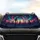 Psychedelic Aurora Night Sky Silhouetted Pine Forest - Fantasy Lover Gift Car Sunshade - 4
