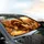 Poodle Dogs Autumn Trees Landscape Hills Winding Path - Dog Lover Lifestyle Car Sunshade - 6