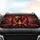 Screaming Bone & Demonic Skulls Fiery Hellscape - Gothic Car Decor Gift Car Sunshade - 4