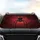 Majestic Large Segmented Black Spider Web Deep Crimson Smoke - Wildlife Lover Gift Car Sunshade - 4