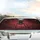 Majestic Large Segmented Black Spider Web Deep Crimson Smoke - Wildlife Lover Gift Car Sunshade - 5