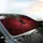Majestic Large Segmented Black Spider Web Deep Crimson Smoke - Wildlife Lover Gift Car Sunshade - 6