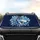 Crystalline Faceted Wolf Head Mosaic Frost Geometric Patterns - Gift for Wildlife Lovers Car Sunshade - 4