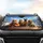 Tabby Cat Golden Retriever Dog Winter Mountain Road Trip - Pet Lover Travel Essentials Car Sunshade - 4
