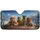 Tabby Cat Golden Retriever Dog Winter Mountain Road Trip - Pet Lover Travel Essentials Car Sunshade - 3