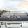Blush Pink Blooming Flowers Charcoal Smoke Swirls - Home Decor Gift Car Sunshade - 5