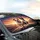 Fawn Bulldog Boston Terrier Puppy Highway Sunset - Road Trip Dog Lover Gift Car Sunshade - 6