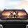 Fawn Bulldog Boston Terrier Puppy Highway Sunset - Road Trip Dog Lover Gift Car Sunshade - 4