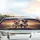 Fawn Bulldog Boston Terrier Puppy Highway Sunset - Road Trip Dog Lover Gift Car Sunshade - 5