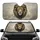 Lion Head Golden Emblem Piercing Golden Eyes Swirls Dust Motes Home Decor Gift Car Sunshade - 1