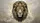 Lion Head Golden Emblem Piercing Golden Eyes Swirls Dust Motes Home Decor Gift Car Sunshade - 7