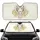 White Tiger Golden Feather Foliage Jungle Bamboo - Wildlife Lover Home Decor Gift Car Sunshade - 1