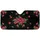 Glossy Red Cherry Cluster Emerald Leaves Dark Stems – Everyday Decor Gift for Fruit Lovers Car Sunshade - 3