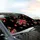 Glossy Red Cherry Cluster Emerald Leaves Dark Stems – Everyday Decor Gift for Fruit Lovers Car Sunshade - 6