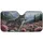 Grey Wolf Pink Dahlias Snow Mountain - Outdoor Adventure Wildlife Lover Gift Car Sunshade - 3