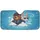 Brown Bear Pilot Rabbit Aviator Gold Glasses Sky Stars - Everyday Adventure Gift Car Sunshade - 3
