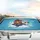 Brown Bear Pilot Rabbit Aviator Gold Glasses Sky Stars - Everyday Adventure Gift Car Sunshade - 5