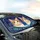Two Tabby Cats Cosmic Stars Planetary Horizon - Cat Lover Travel Essentials Gift Car Sunshade - 6
