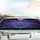 Snarling Wolf Glowing Circuits Cyber Goggles - Cyberpunk Fan Gift for Wolf Lover Car Sunshade - 5