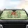 Panda Bears Treehouse Bamboo Pink Orange Yellow Blossoms Green Hills - Wildlife Lover Gift Car Sunshade - 4