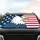 Bald Eagle American Flag Independence Day Gift for Veterans Car Sunshade - 4