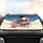 Bald Eagle American Flag Statue of Liberty - American Heritage Gift for Veterans Car Sunshade - 4