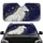 White Wolf Golden Filigree Celestial Ornate Heraldic Emblem - Fantasy Decor Gift Car Sunshade - 1