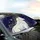 White Wolf Golden Filigree Celestial Ornate Heraldic Emblem - Fantasy Decor Gift Car Sunshade - 6