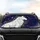 White Wolf Golden Filigree Celestial Ornate Heraldic Emblem - Fantasy Decor Gift Car Sunshade - 4