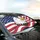 Bald Eagle American Flag - Wildlife Lover Independence Day Gift for Proud Americans Car Sunshade - 6