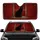 Black Cat Red Distressed Window Frame - Cat Lover Home Decor Gift Car Sunshade - 1