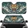 Roaring Tiger Head Sharp Fangs Golden Eyes Rock Mountain - Wildlife Lover Gift Car Sunshade - 1