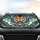 Roaring Tiger Head Sharp Fangs Golden Eyes Rock Mountain - Wildlife Lover Gift Car Sunshade - 4