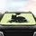 Black Cat White Flowers Lime Green Leaves - Home Decor Gift for Cat Lover Car Sunshade - 4