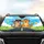 Sunglasses Baseball Cap Cartoon Cats Road Trip - Cat Lover Travel Essentials Car Sunshade - 4