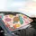 Swimming Sea Turtle Party Hat Tropical Fish Red Crabs - Ocean Lover Gift Car Sunshade - 6