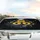 Sunflowers Indigo Golden Leaves Black Organic Floral Vines - Home Decor Gift Car Sunshade - 5