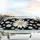 Large White Daisy Golden Yellow Center Floral Edge-to-Edge - Everyday Flower Decor Car Sunshade - 5
