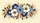 Blue Orange Yellow Layered Flat Flowers Organic Shapes Brushstroke Splatter - Home Decor Gift Car Sunshade - 7