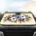 Blue Orange Yellow Layered Flat Flowers Organic Shapes Brushstroke Splatter - Home Decor Gift Car Sunshade - 4