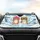 Beanie Cat Glasses Winter Snowflakes - Cat Lover Auto Accessory Gift Car Sunshade - 4