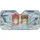 Beanie Cat Glasses Winter Snowflakes - Cat Lover Auto Accessory Gift Car Sunshade - 3