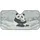Loving Panda Family Winter Evergreen Snow - Wildlife Lover Gift Car Sunshade - 3
