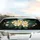 Plumeria Flowers Tropical Leaves - Beach Getaway Driving Gift Car Sunshade - 5
