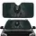 Striding Lion Dark Mane Orange Gold Eyes Ancient Etchings Wildlife Lover Gift Car Sunshade - 1